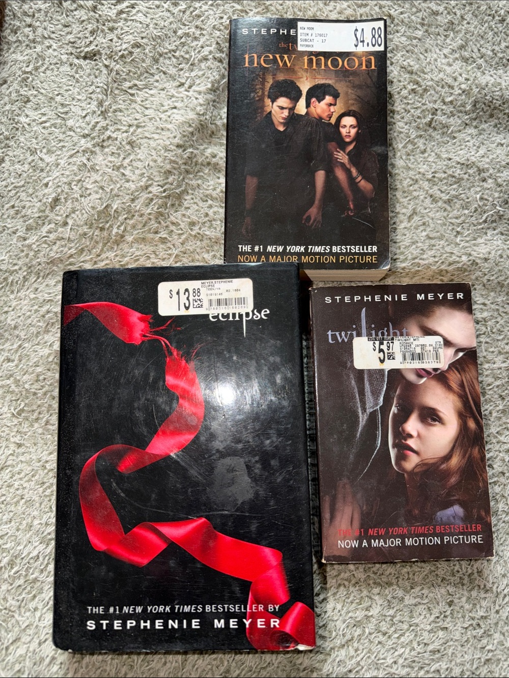 Twilight Series Paperback Book Set - Black & Red